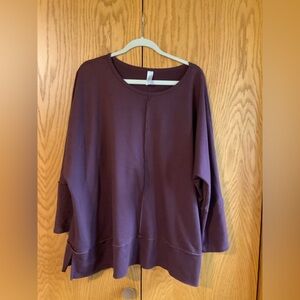 SPANX Deep Purple Burgundy Tunic Top